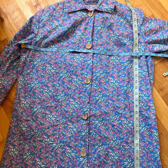 49th Apparel Floral Button Up Boyfriend Nightshirt XS GUC - Picture 10 of 13